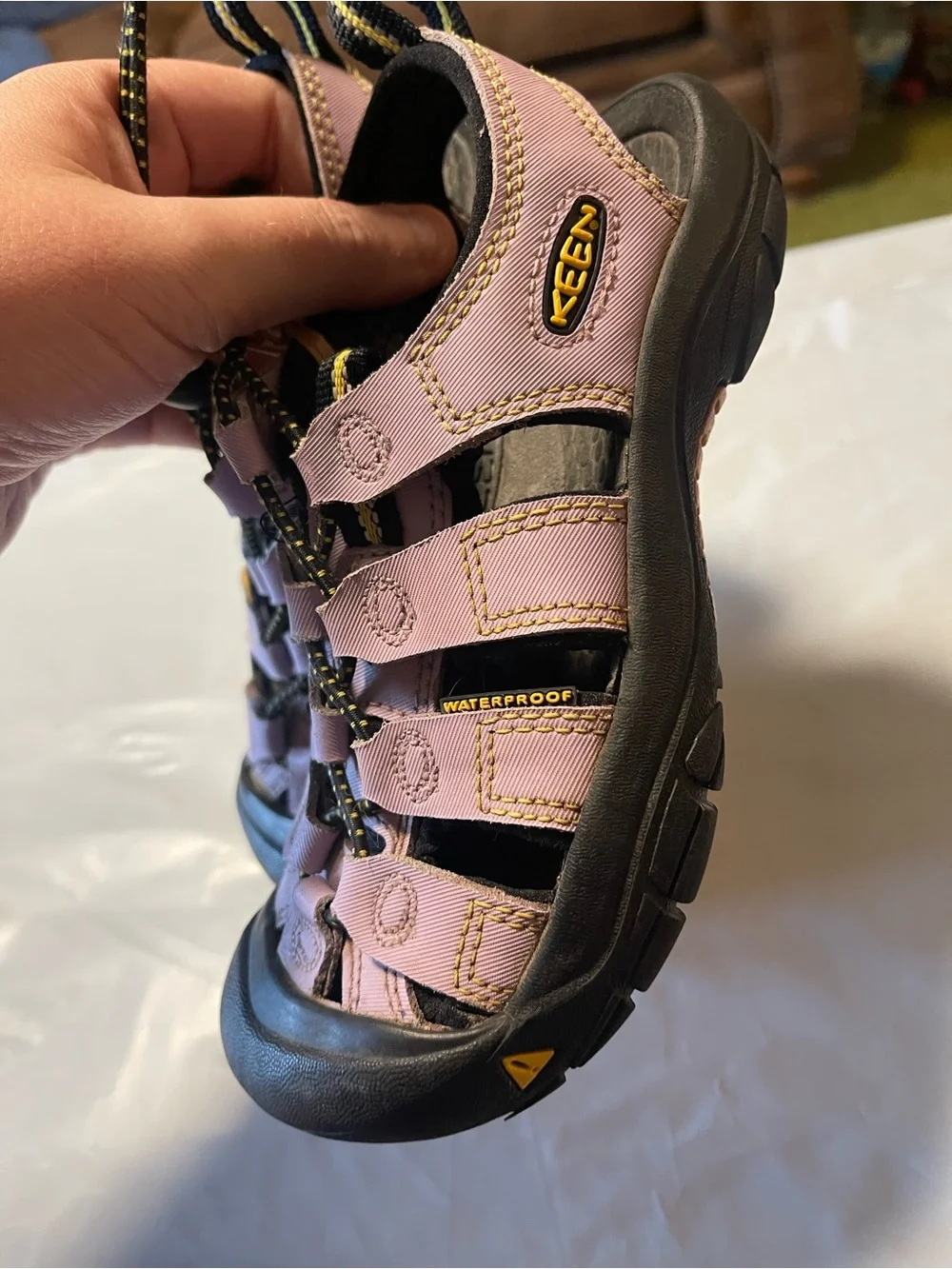 KEEN Newport H2 Water Shoes Breathable Light Purple Hiking Sandals Youth 12.5